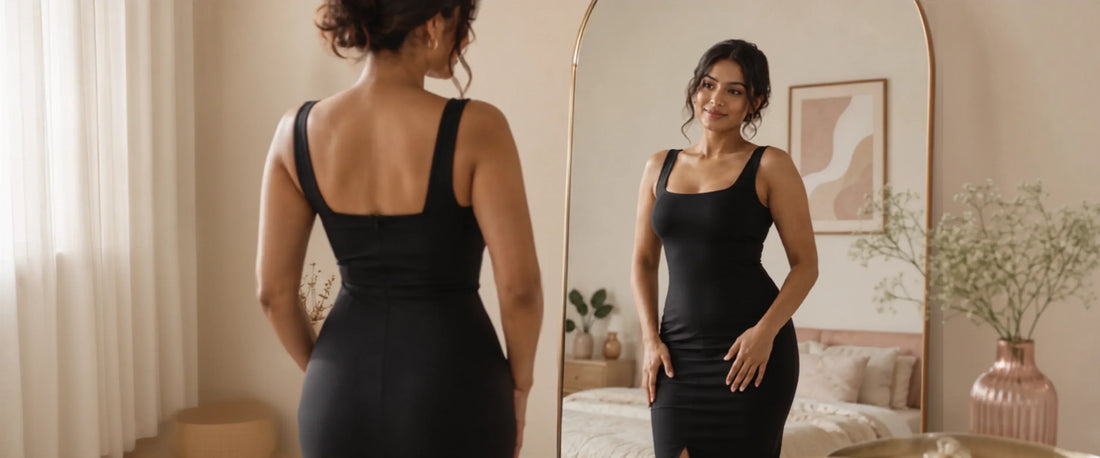 Does shapewear actually work - Skimmylo shapewear bodysuit results for Indian women