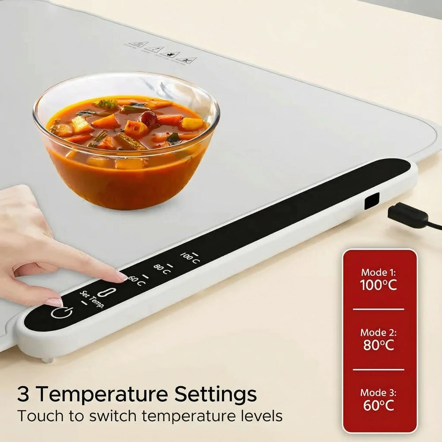 Premium Electric Food Warming Tray for Serving Warm Meals