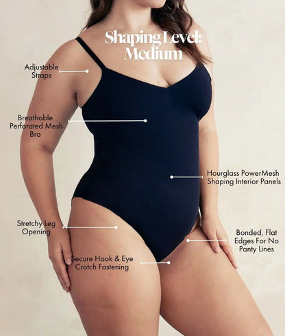 THUCHENYUC Skims Bodysuit For Women Shapewear Bodysuit Thong Tummy Control  Body Shaper Slimming Leotard Jumpsuit (Color : Brown, Size : L) :  : Fashion