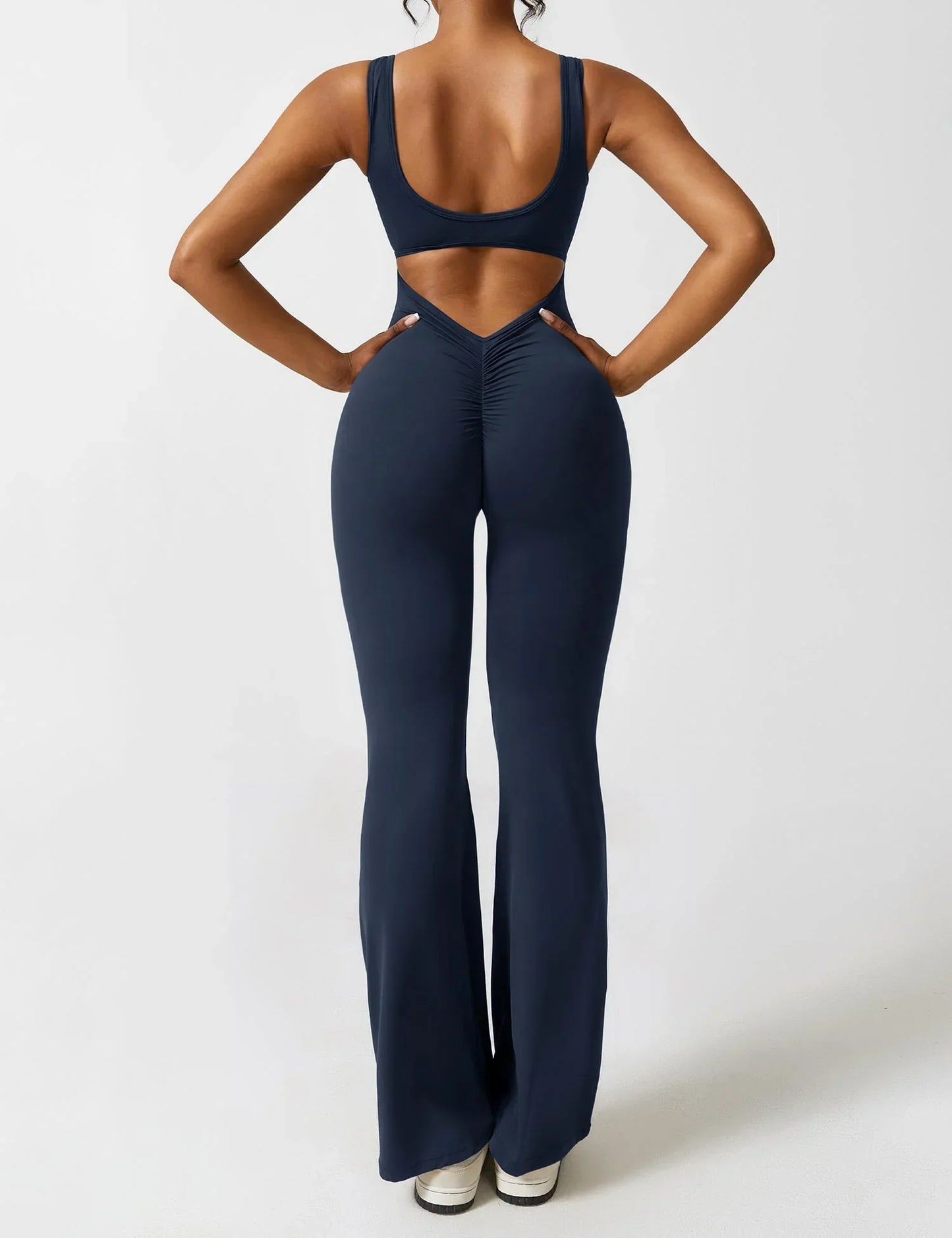 V-Back Flared Bodysuit